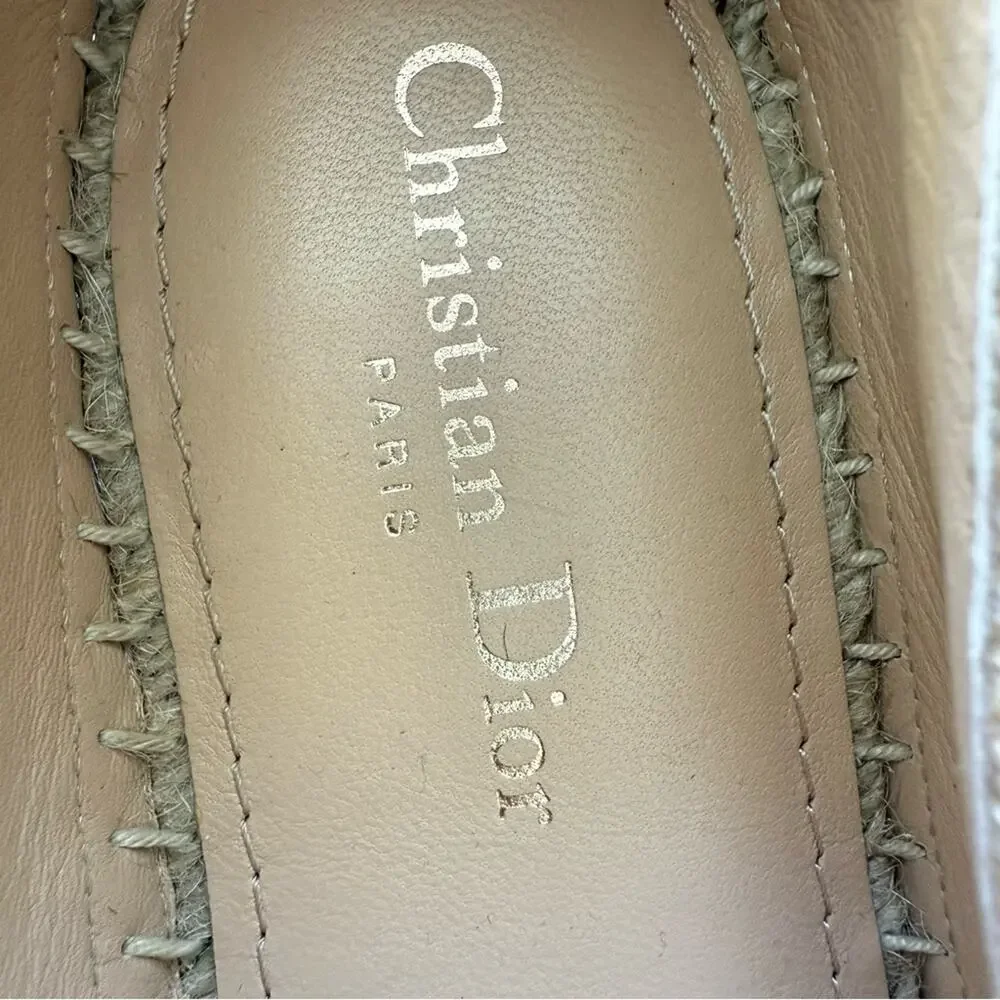 NEW!! Christian Dior Granville Beige Union Espadrilles size 40 EU Retail 850$